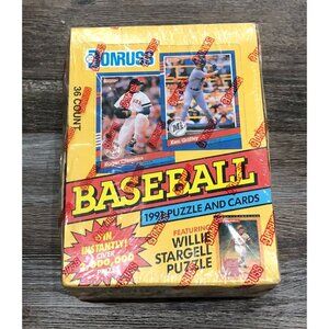 1991 Donruss Series 1 Baseball Complete Factory Sealed Box 36 Packs